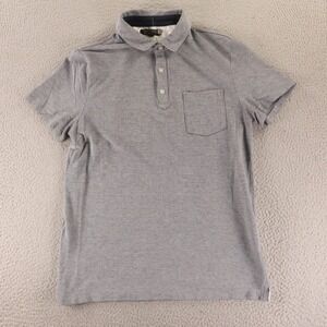 Banana Republic Shirt Mens M Gray Pocket Performance Pique Polo